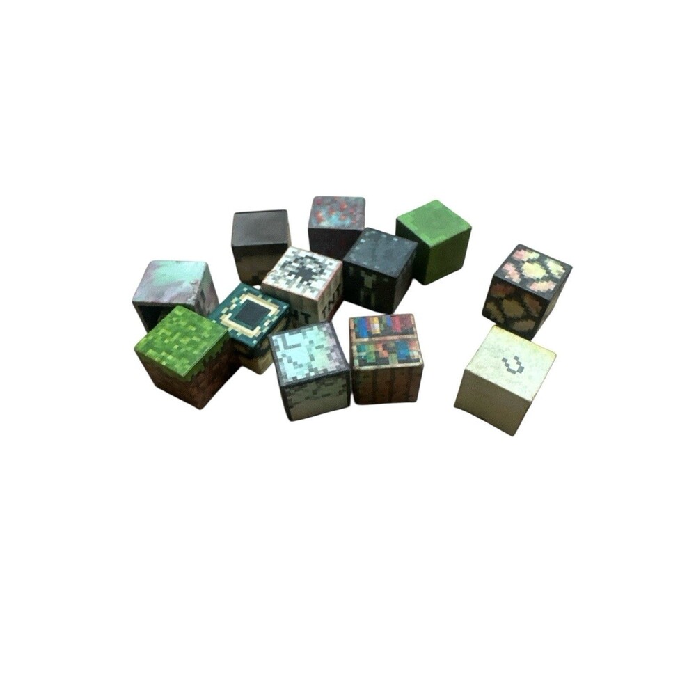 Lego Minecraft 12pc Cubes Heads TNT Objects Ore Lamp Etc 2x2 Blocks
